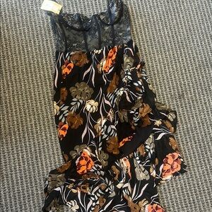 Floral Lace Dress with Ruffle Detail/ Katie May